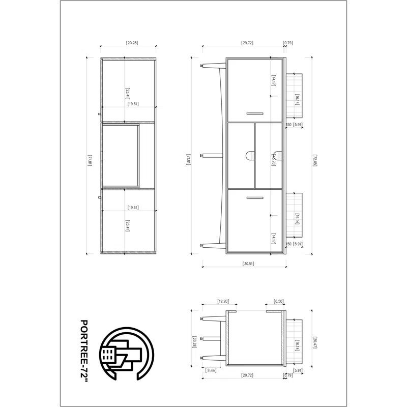 Antonina 72'' Double Bathroom Vanity