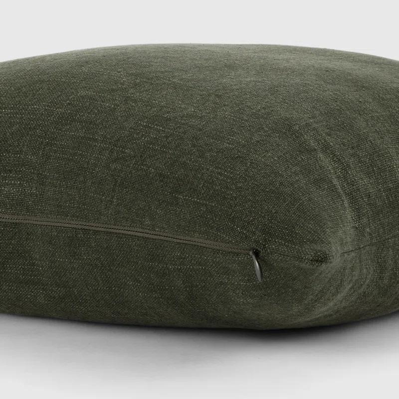 Solid Cotton Throw Pillow