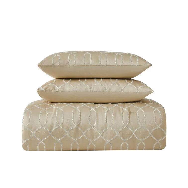 5th Avenue Lux Victoria Polyester Geometric Shapes Comforter Set