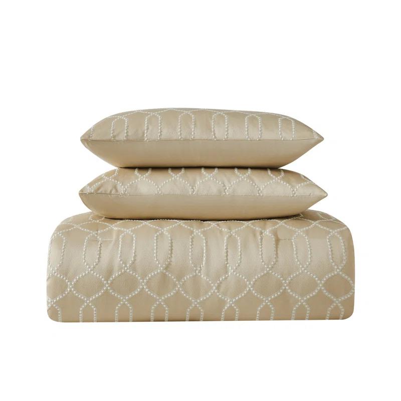 5th Avenue Lux Victoria Polyester Geometric Shapes Comforter Set