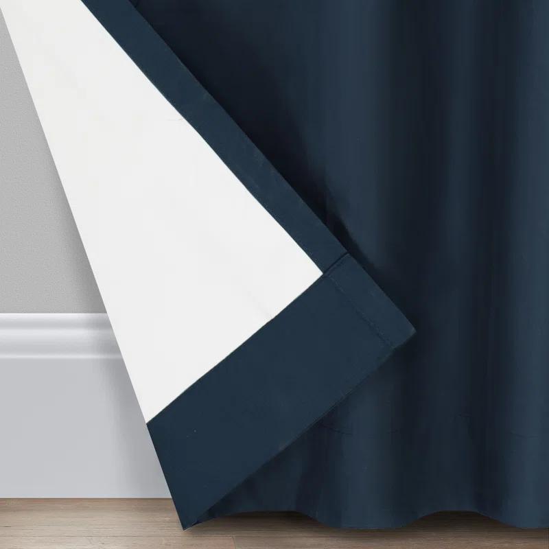 Eclipse Microfiber Blackout Grommet Curtains, Solid Thermaback Window Curtains