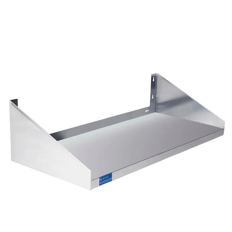 Amgood 12 in. x 36 in. Stainless Steel Wall Shelf with Side Guards