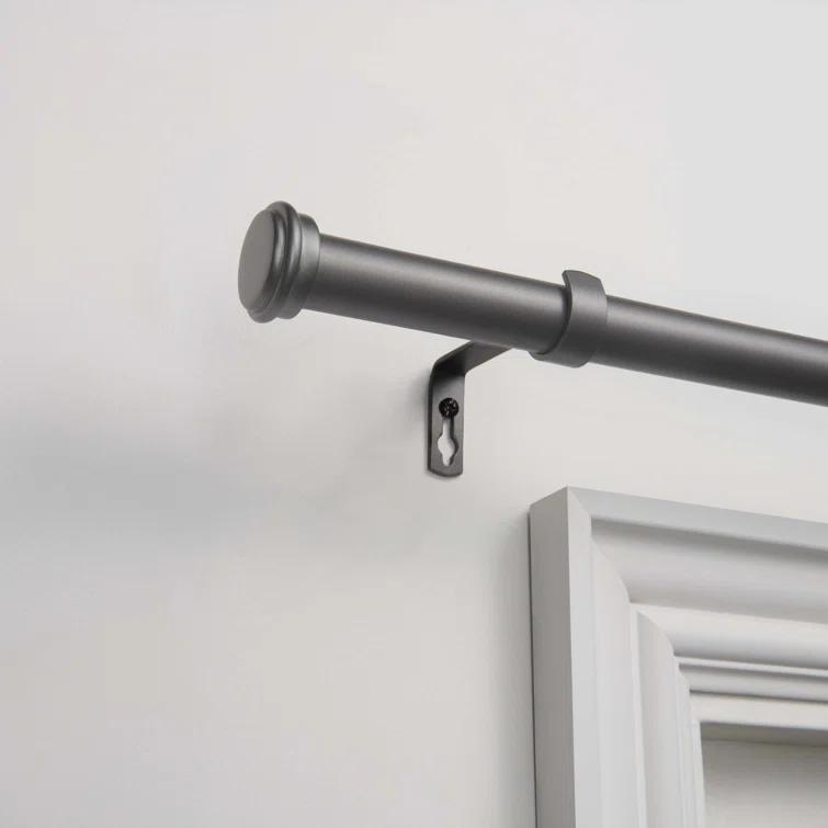 August Grove® EXCLUSIVE HOME Topper 1" Curtain Rod and Finial Set