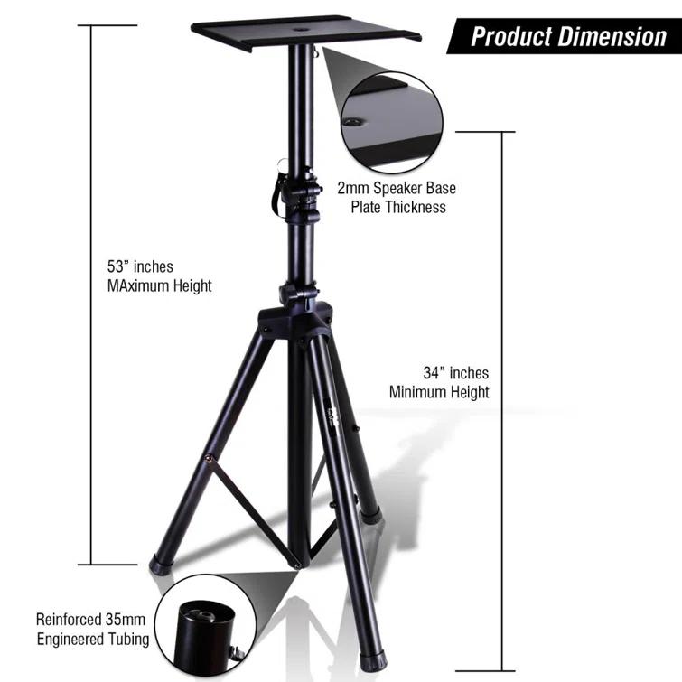 Pyle 53'' Adjustable Height Speaker Stand