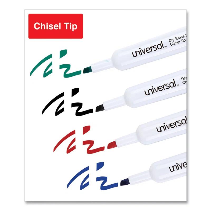 Universal® Universal® Dry Erase Marker Universal® Plastic / Acrylic 4 Dry-Erase Marker