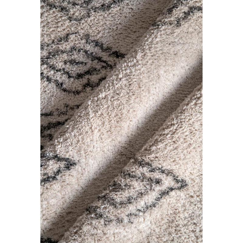 AllModern Corwin Southwestern Hand-Woven Cotton Ivory/Gray Area Rug
