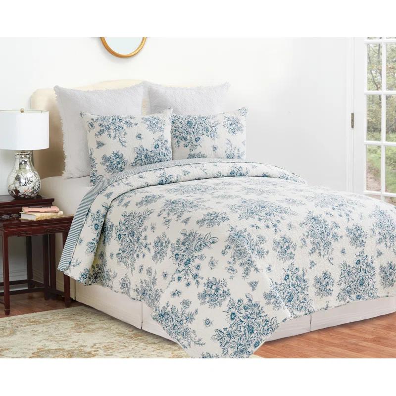 C&F Home Nelly Farmhouse / Country Cotton Reversible Quilt Set