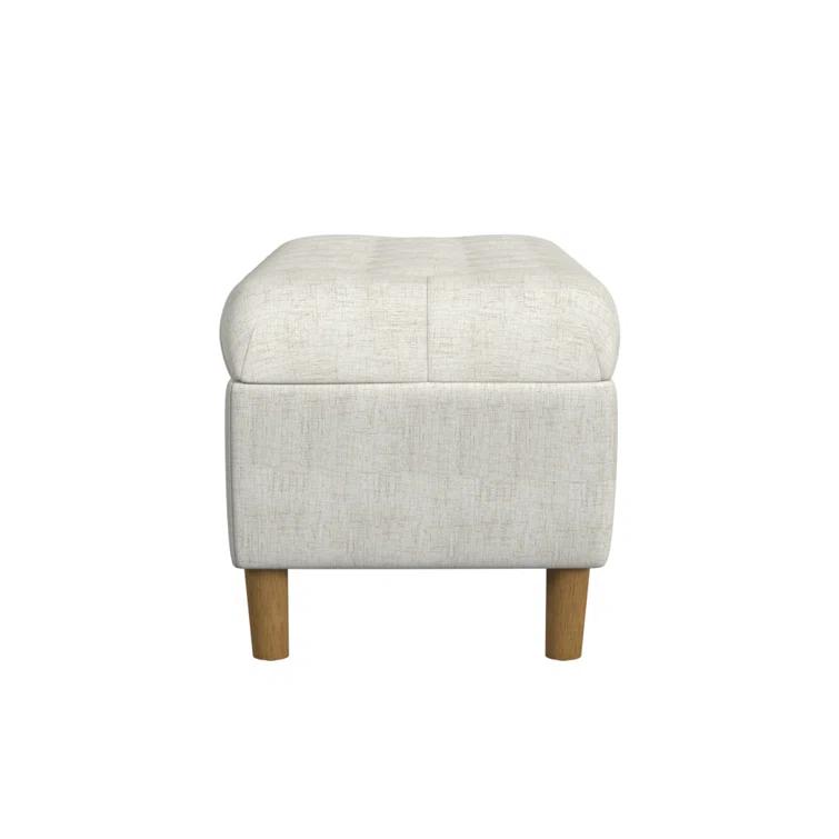 HomePop Polyester Upholstered Storage Bench