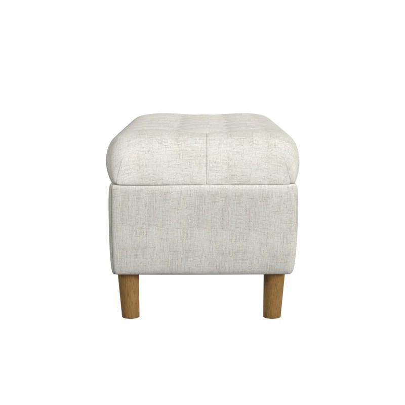 HomePop Polyester Upholstered Storage Bench