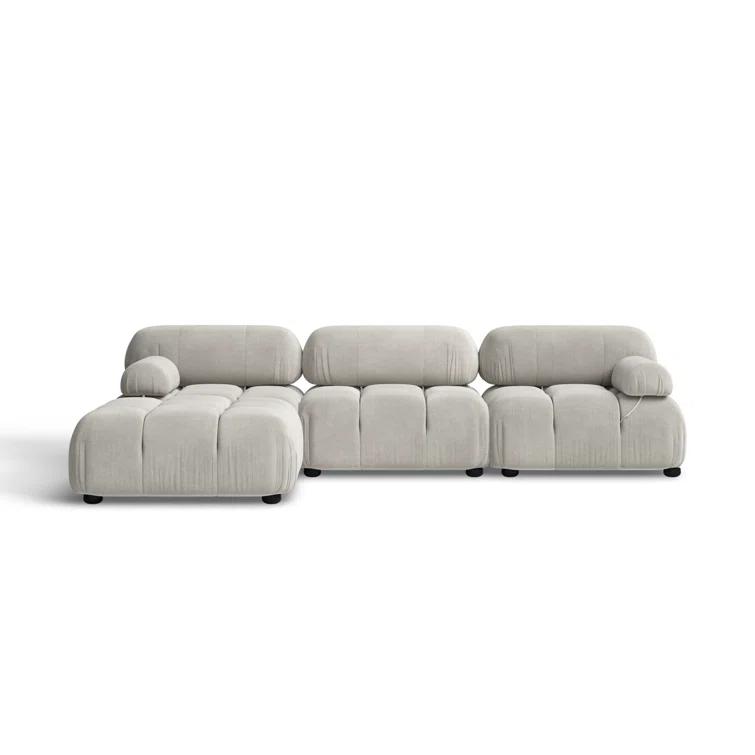 Sigma 4 - Piece Modular Upholstered Reversible L-Sectional