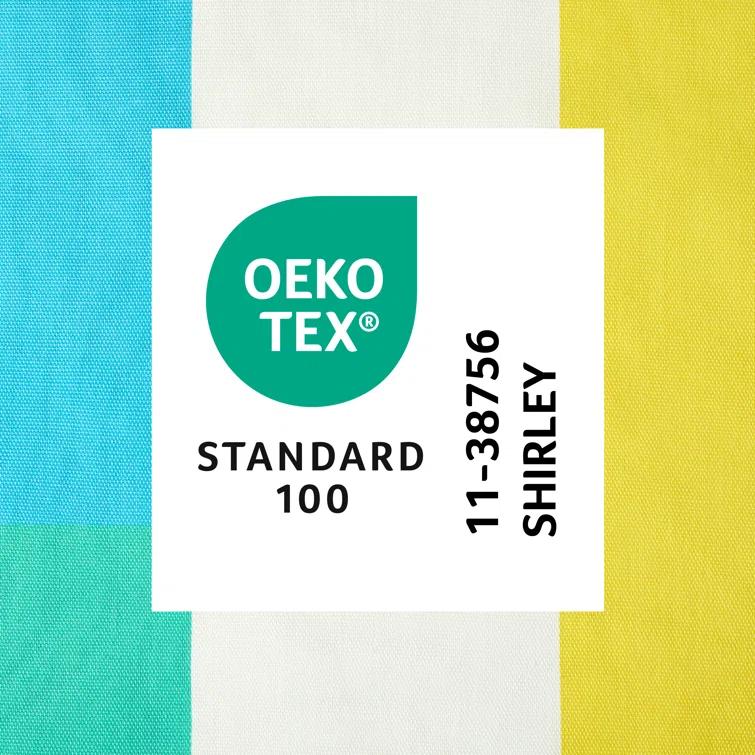 Town & Country Living TOWN & COUNTRY PLAY Lucy Mid Century Squares Fabric Shower Curtain 70"x72"