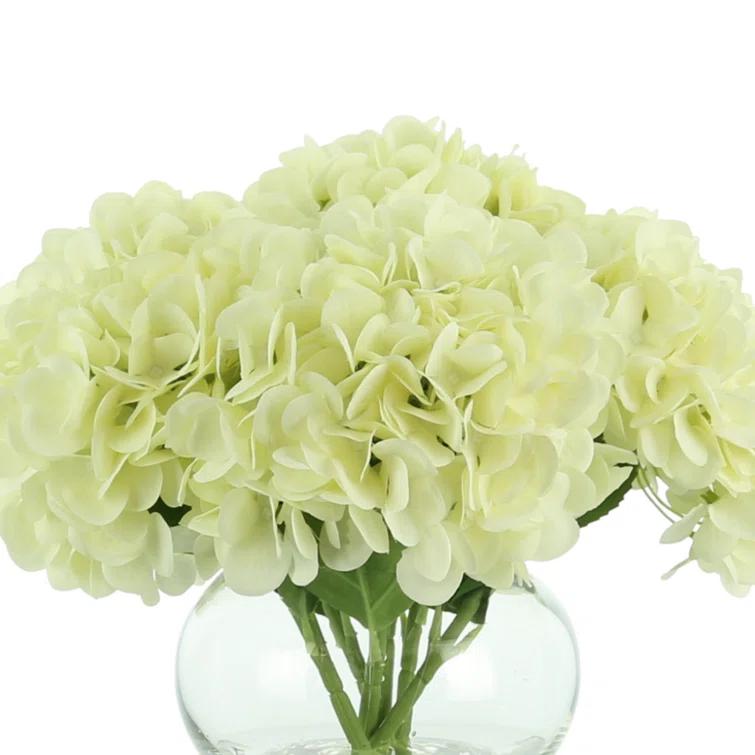 Creative Displays, Inc. Hydrangea In Glass Vase | Perigold