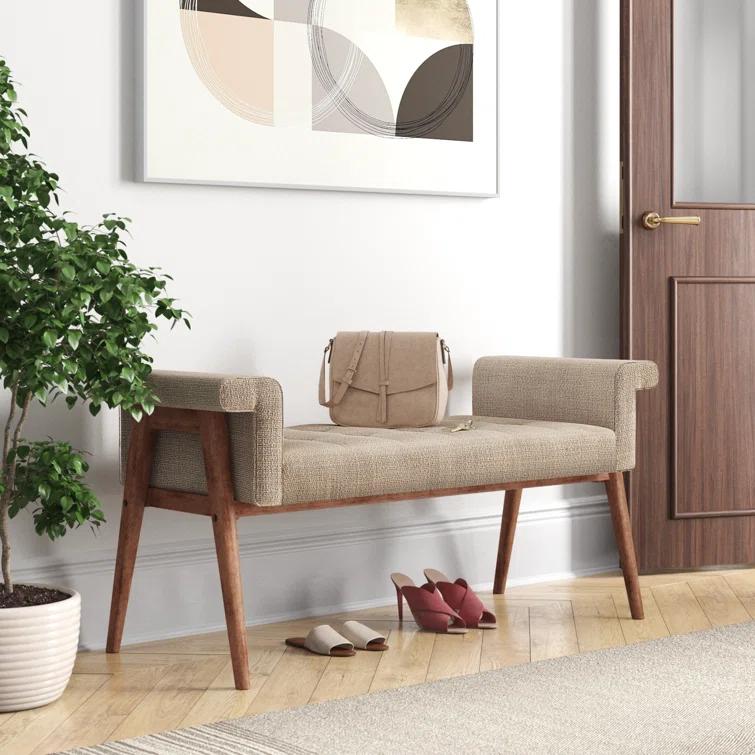 Mercury Row® Nakia Button Tufted Accent Bench
