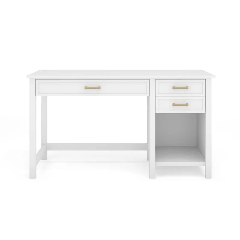 Martha Stewart Martha Stewart Hutton Shaker Style Home Office Desk With 2 Side Drawers