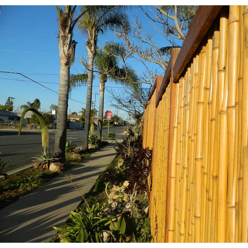 Backyard X-Scapes Natural Bamboo Fencing Decorative No Dig Fence Panels 3/4" D