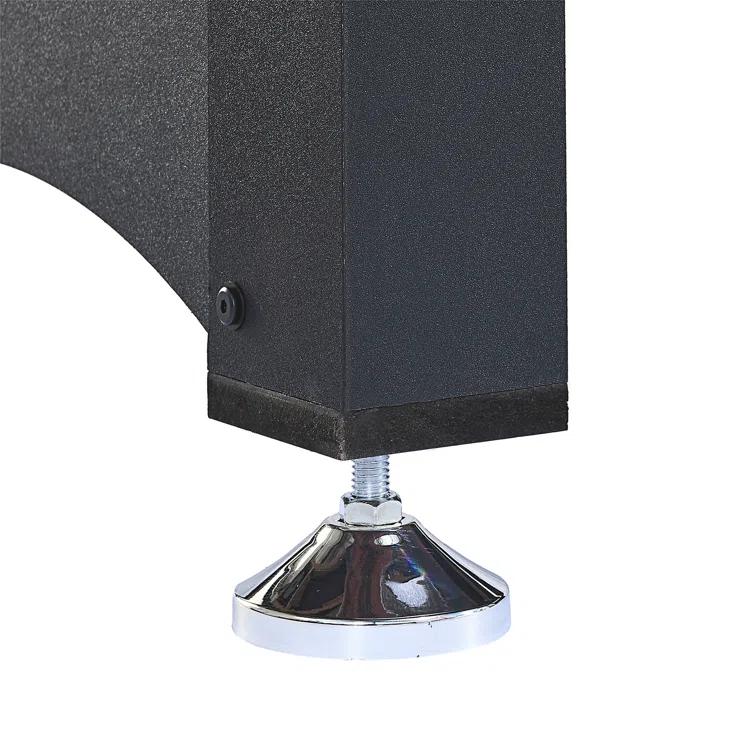 ALPHANEO 6-Ft Pool Table With Table Tennis Top - Black With Red Felt