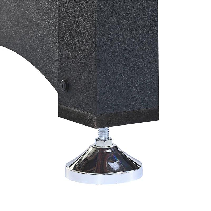 ALPHANEO 6-Ft Pool Table With Table Tennis Top - Black With Red Felt