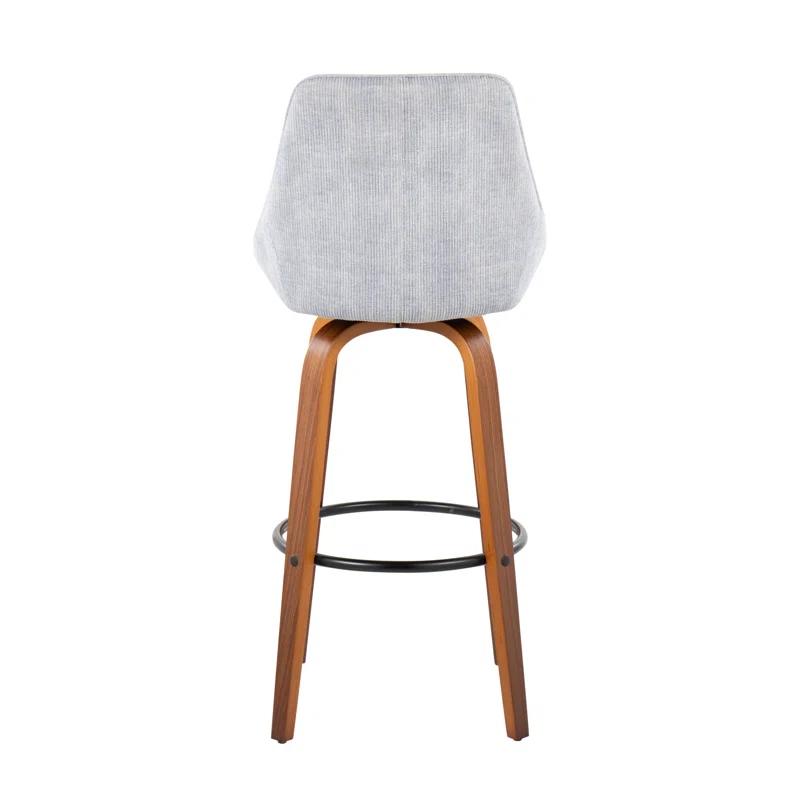 LumiSource Swivel Upholstered Counter Stool
