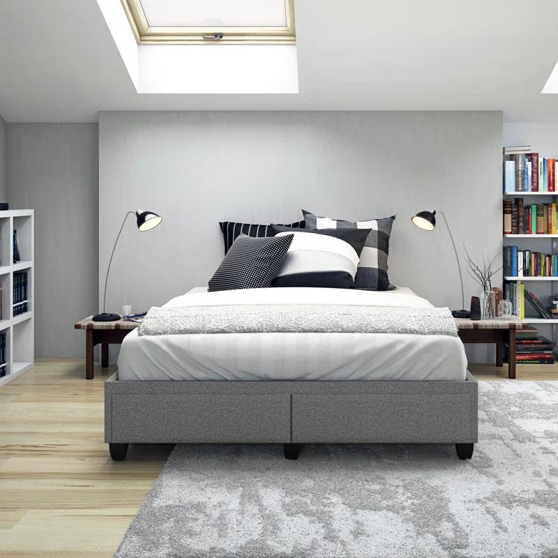 Boyd Sleep Boyd Modena Upholstered Linen Platform Storage Bed
