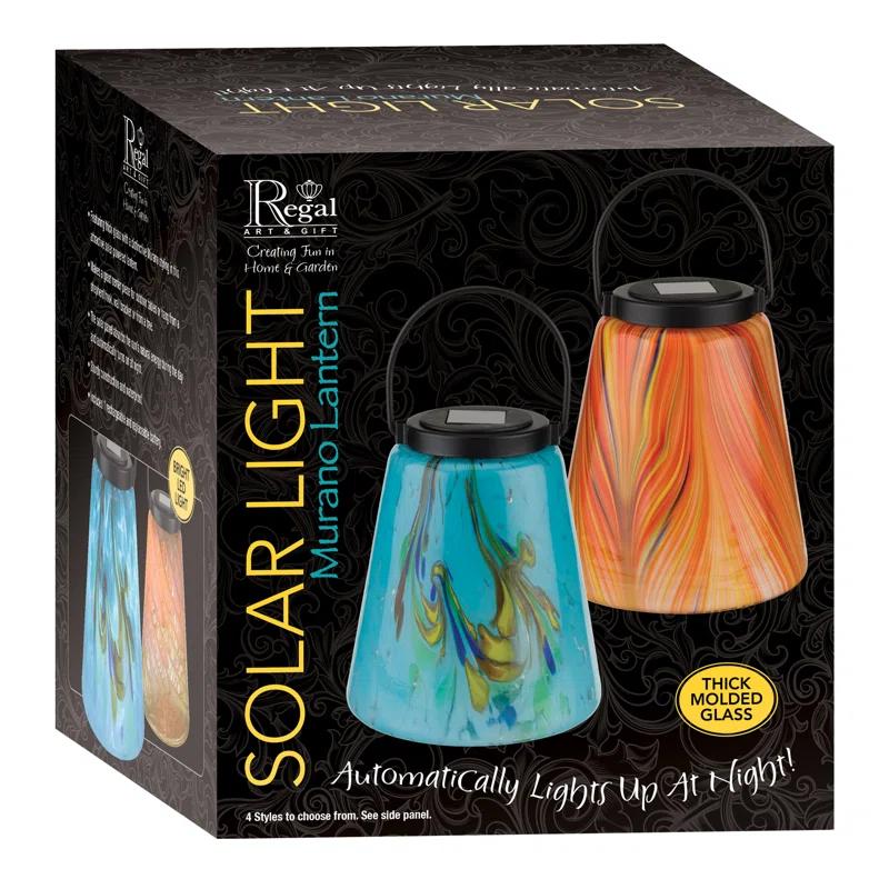 Regal Art & Gift 9'' Solar Powered Integrated LED Outdoor Lantern