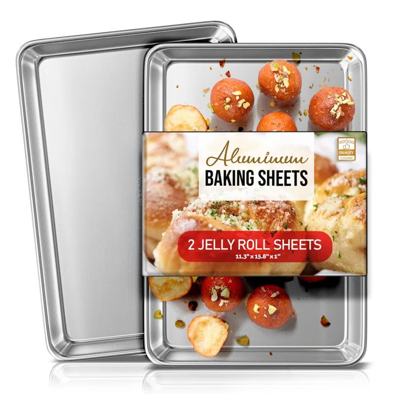Joytable Joytable Non-Stick Aluminized Steel Jelly Roll Pan Set (Set of 2)
