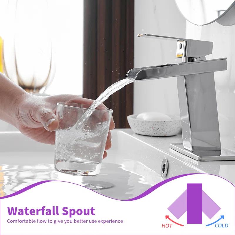 VIBRANTBATH 8009C-2 Single-Hole Single-handle Bathroom Faucet