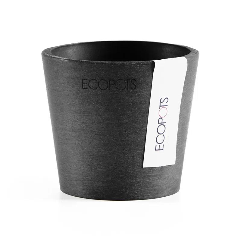 Ecopots Ecopots Indoor/Outdoor Modern Round Recycled Plastic Planter Flower Pot