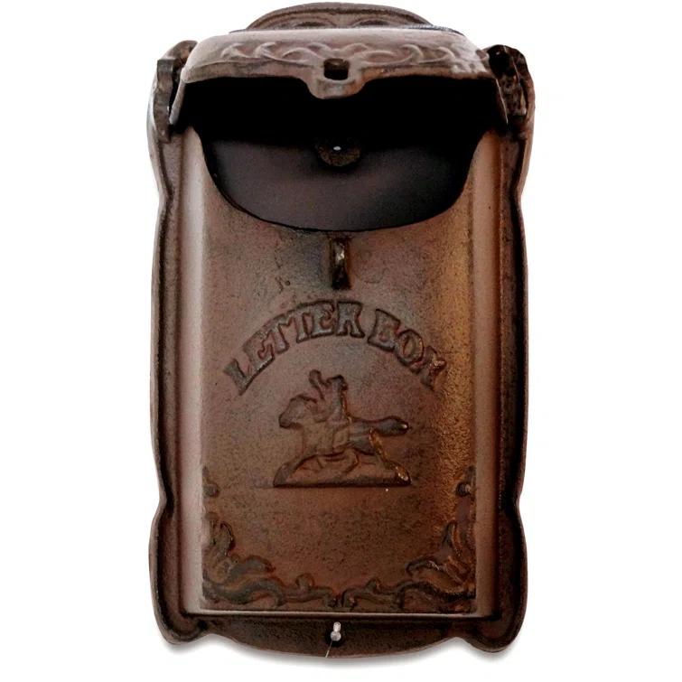 NACH Cara Cast Iron Wall Mounted Mailbox