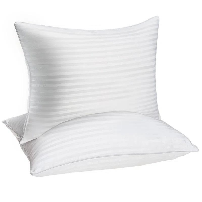 Hotel Collection Bed Pillows For Sleeping, Bed Pillows Queen Size Set Of 2,Gusseted Pillow For Back, Stomach Or Side Sleepers