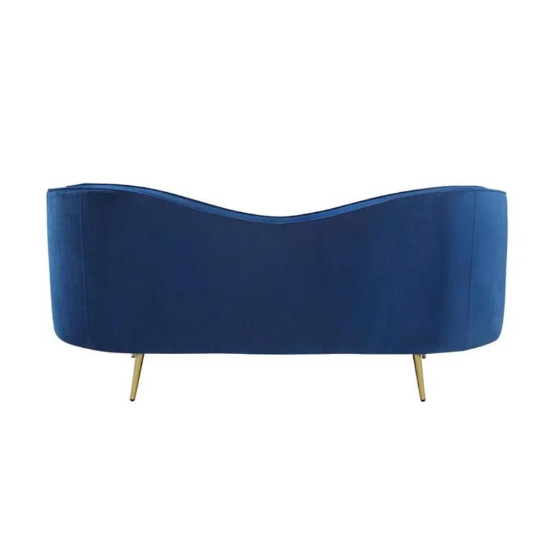 A&J Homes Studio Sophia 74'' Velvet Loveseat