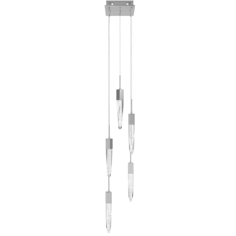 Aspen 5 - Light Polished Chrome Cluster Pendant