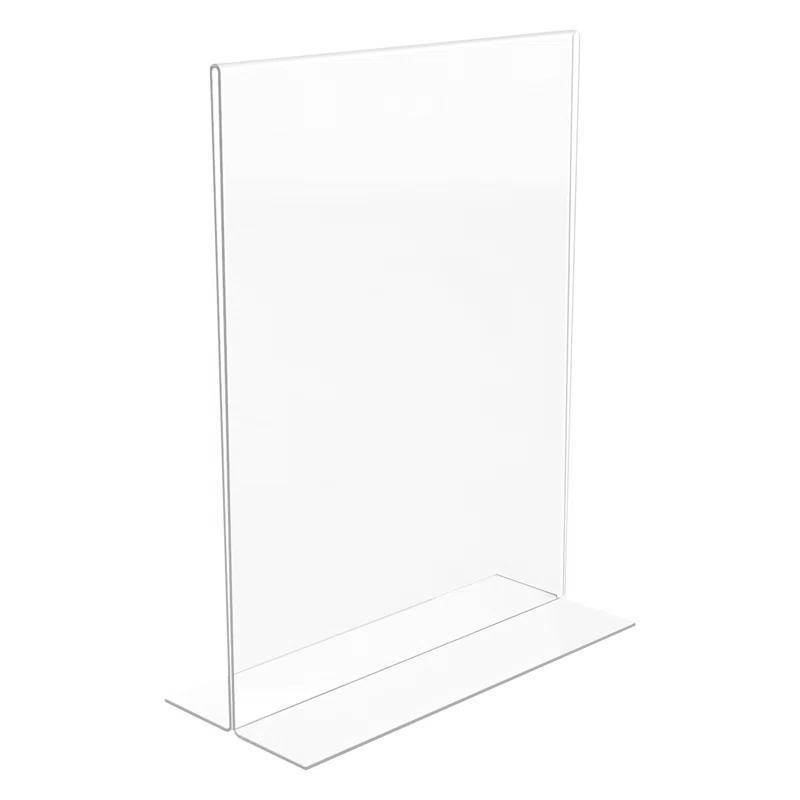 Deflect-O Corporation Classic Image Stand-Up Two-Sided Desktop Sign Holder, Plastic, 8-1/2 x 11