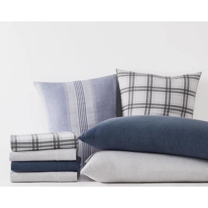 London Fog London Fog Plaid Flannel Duvet Cover Set