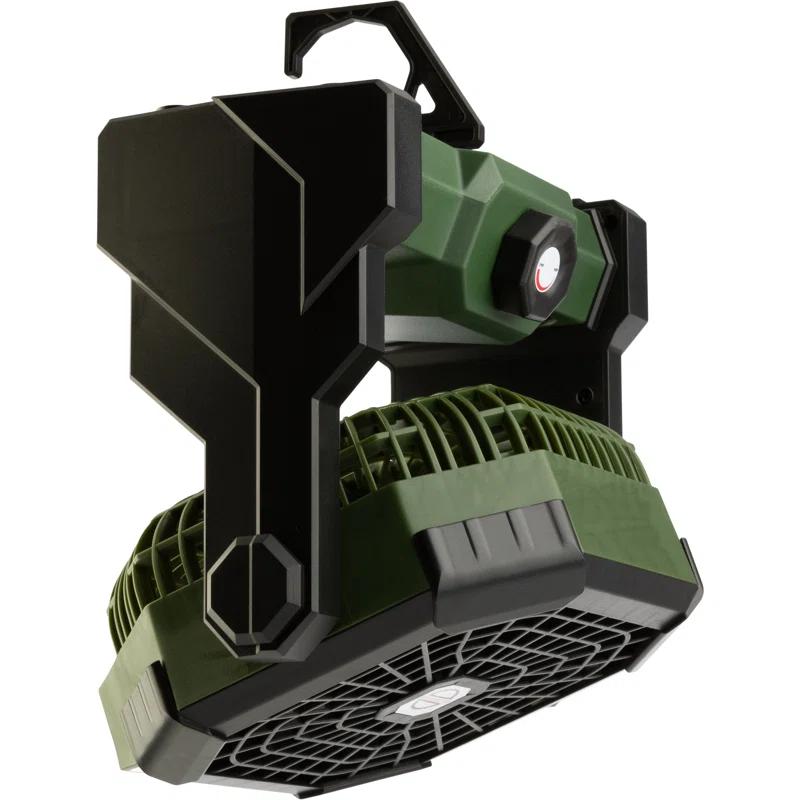 wakeman Wakeman Outdoors Camping Fan and Tent Light - Rechargeable 5400mAh Lithium Battery, Green