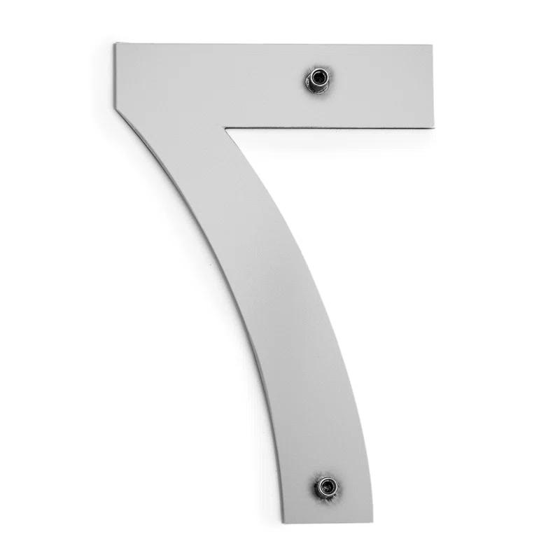 Barton Barton 6-Inch Floating Mount Steel House Number for Address Sign (Black)