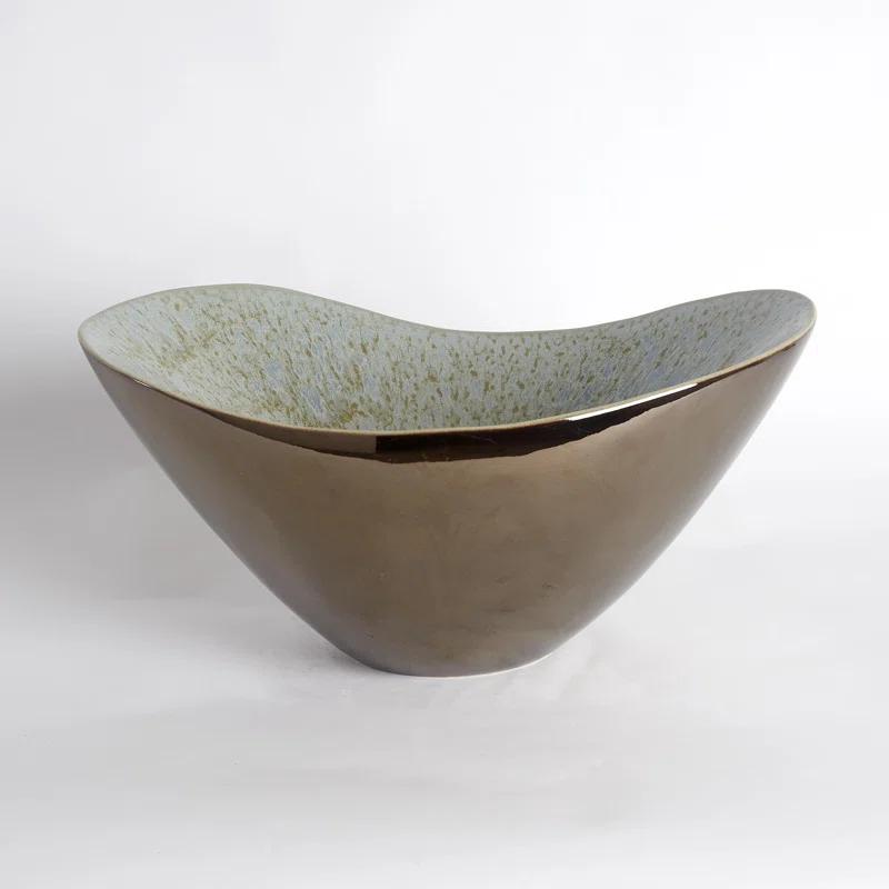 Marta's Bowl-Bronze Reactive Blue