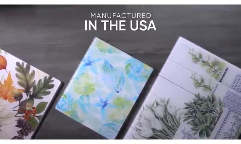 CounterArt Meadow Sketch 3mm Tempered Glass Cutting Board 15" x 12"