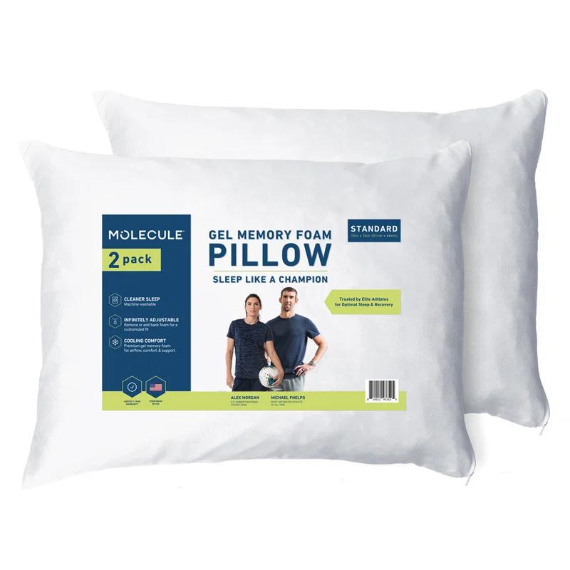 MOLECULE Memory Foam Medium Cooling Pillow