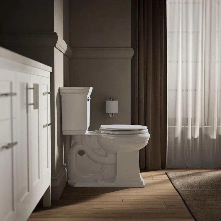 Stonewood Compression-Molded Wood Toilet Seat with Color-Matched Plastic Hinges