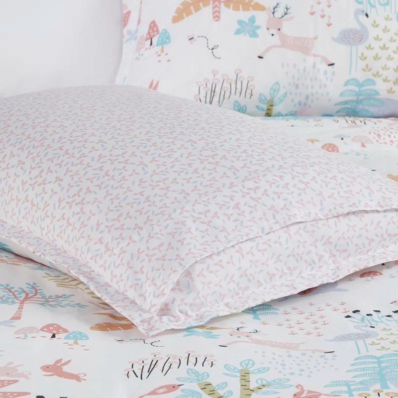Intelligent Design Kids Iris Woodland Animals Cotton Reversible Comforter