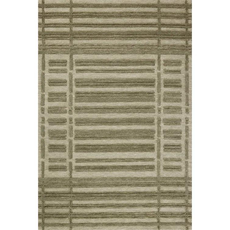 Bradley II Hand-Tufted Wool Rug by Chris Loves Julia x Loloi - Sage and Olive / 8'6" x 11'6"