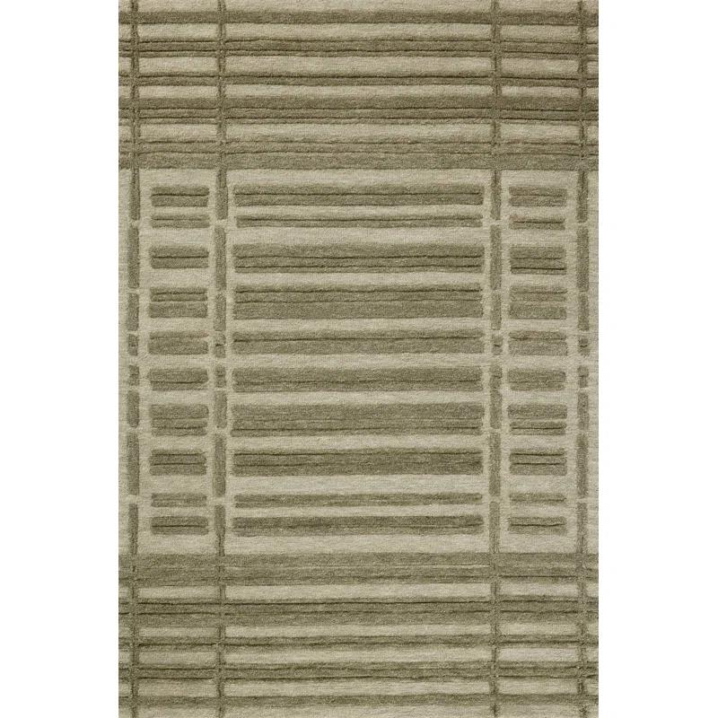 Bradley II Hand-Tufted Wool Rug by Chris Loves Julia x Loloi - Sage and Olive / 8'6" x 11'6"