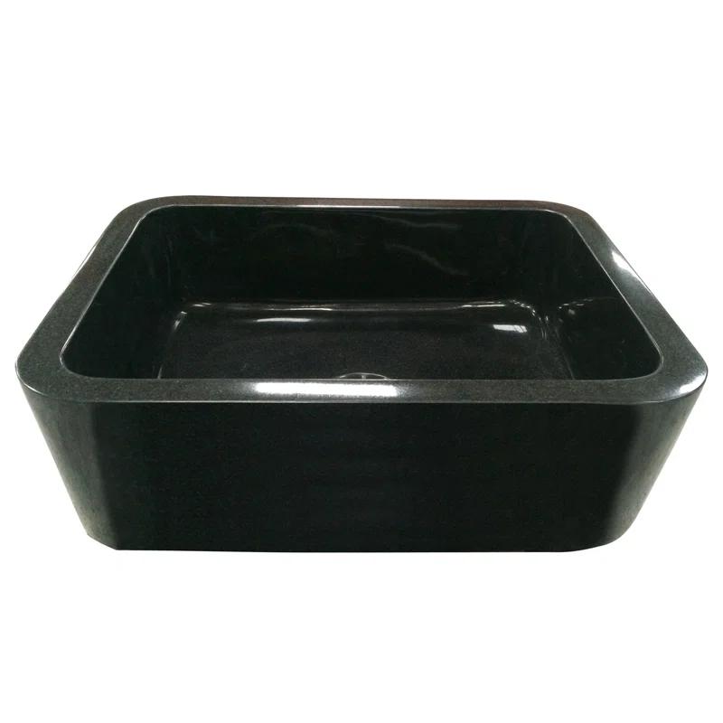 Barclay FSGSB4032-GPBL Acantha 33'' L Farmhouse / Apron Single Bowl Engineered Stone Kitchen Sink