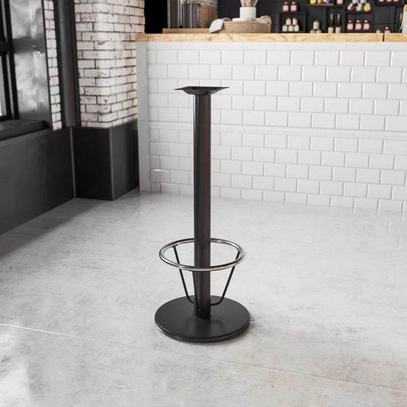 Flash Furniture Beverly 24" Round Restaurant Table Base with 4" Dia. Bar Height Column and Foot Ring
