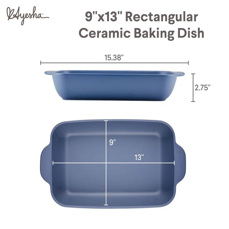Ayesha Curry Rectangular Ceramic Baking Dish, 9-Inch x 13-Inch