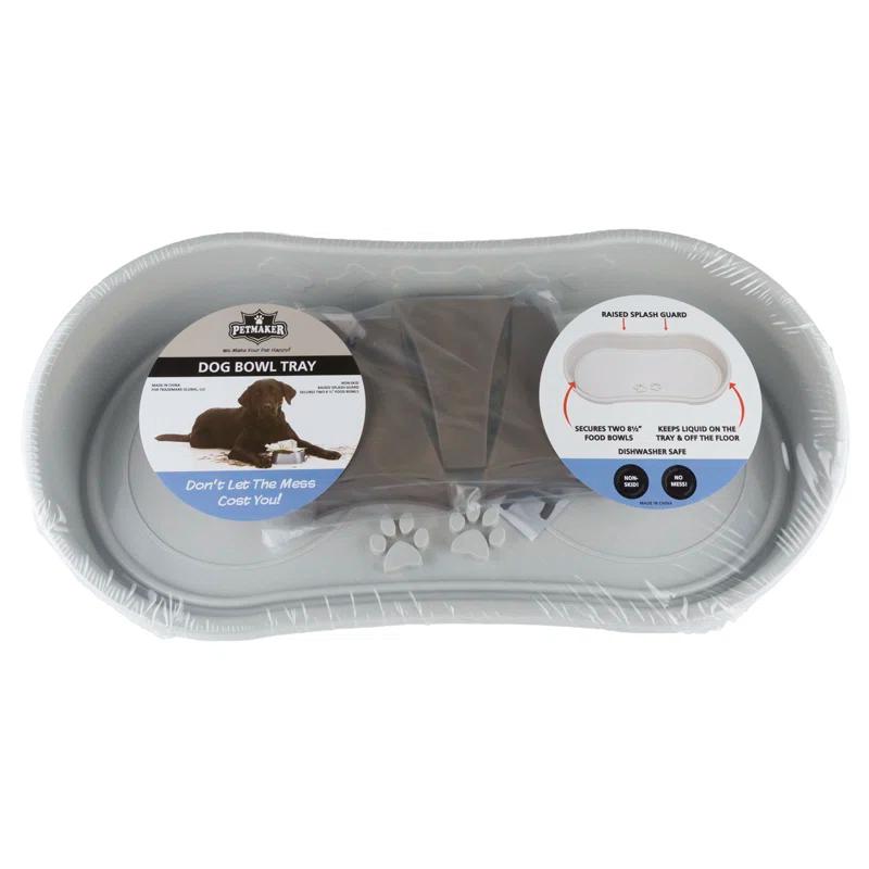 Petmaker PETMAKER 8.5-Inch-Tall Dog Bowl Stand, Brown