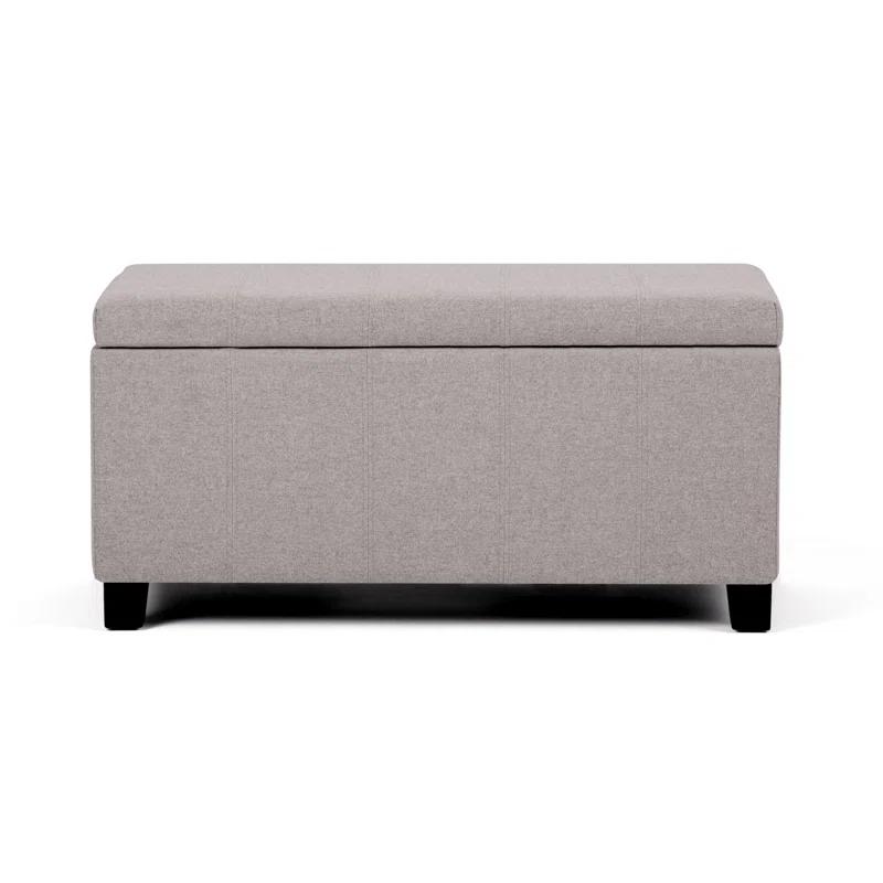 Dover Polyester Blend Upholstered Storage Bench