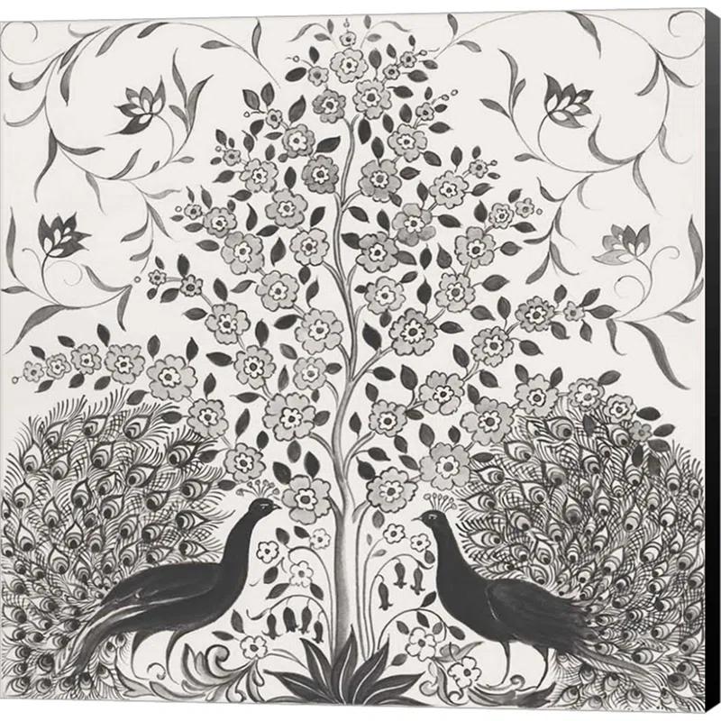 Rosdorf Park " Peacock Garden VIII BW " by Miranda Thomas