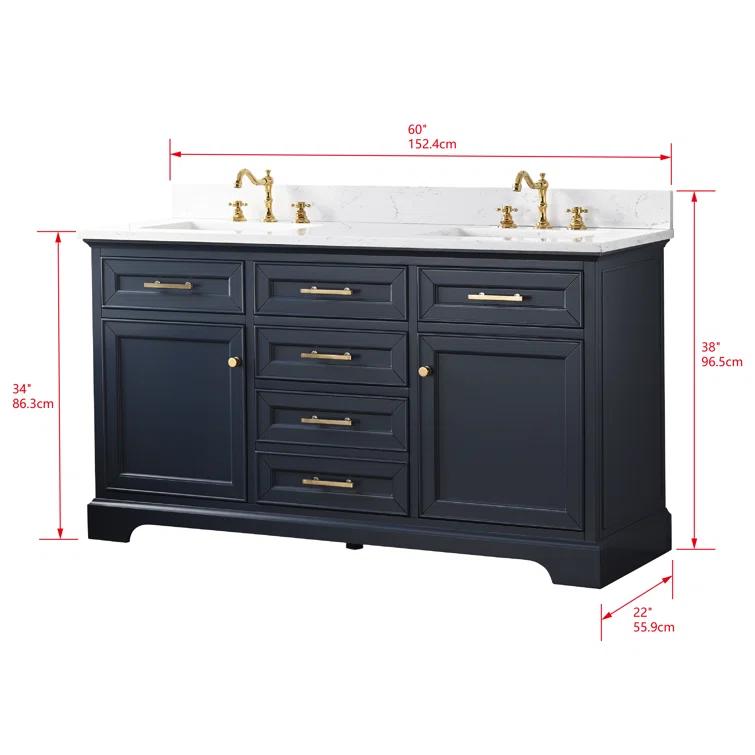 Sudio Design Thompson 60" Double Vanity & Reviews | Perigold