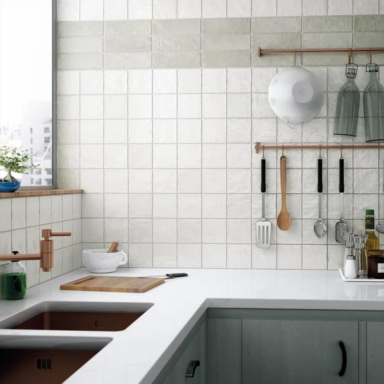 Southampton 4" x 4" Satin Finish Handmade Look Wall Tile (5.38 Sq. Ft. / Case)